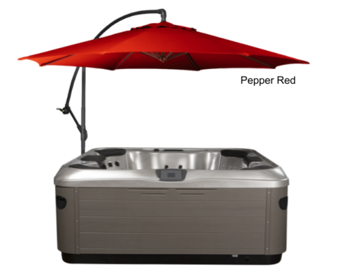 Pepper Red Spa Side Umbrella
